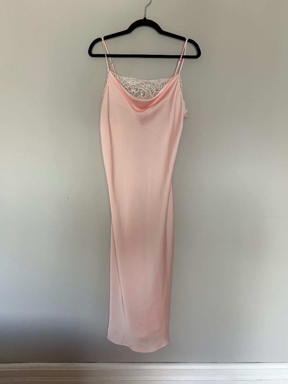 Vintage Pink Slip with Lace
